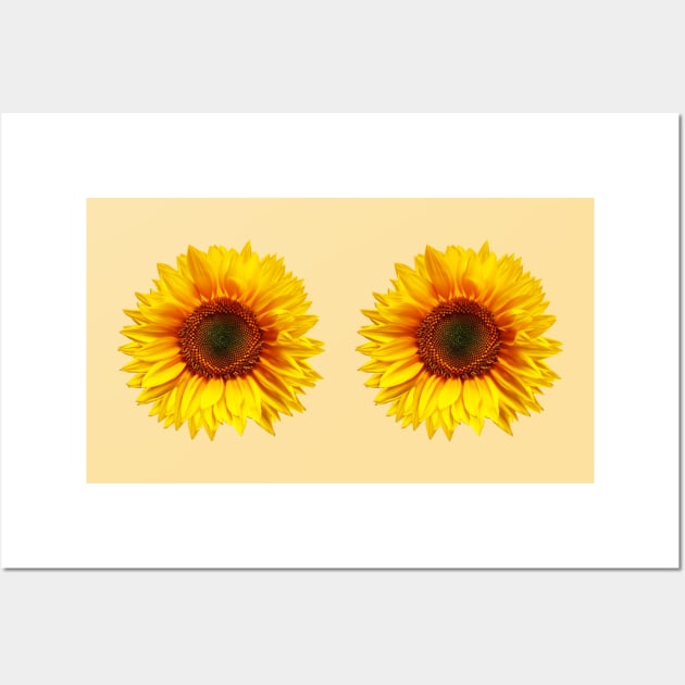 Sunflower boobs Wall Art by Vintage Dream